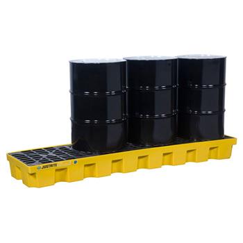 YELLOW 4DRUM INLINE SPILL CONTROL PALLET - Tagged Gloves